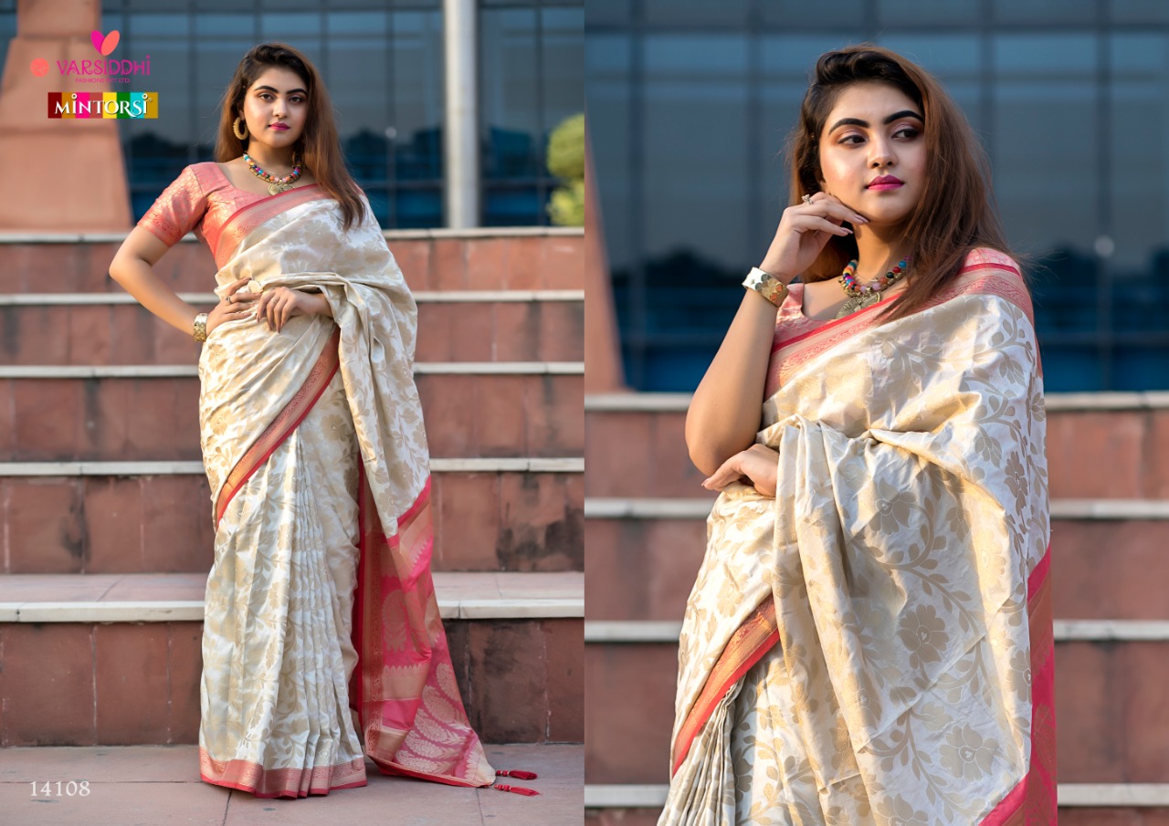 Mintorsi Presents Manikarnika Banarasi Silk Traditioanal Wear Sarees Catalog Wholesaler
