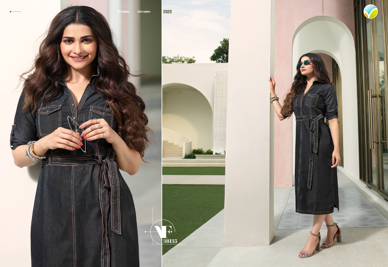 Vinay Presents Denim Exclusive Classy Look Beautiful Denim Kurtis  Wholesaler