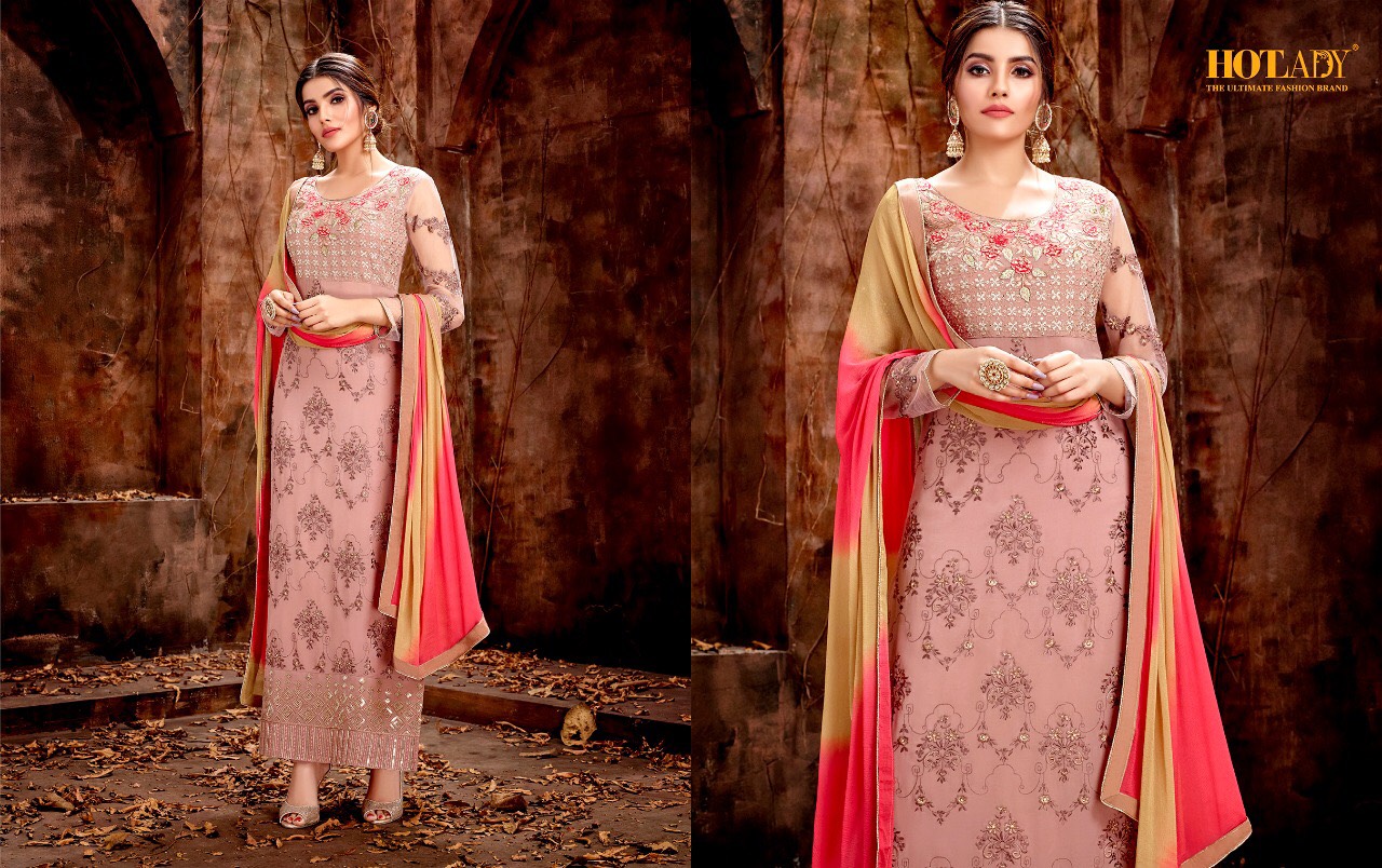 Hotlady Presents Mishty Designer Party Wear Straight Cut Salwar Suit Catalog Wholesaler
