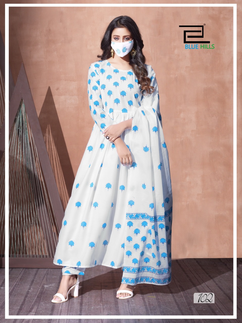 Blue Hills Presents Capture Heavy Rayon Top Bottom With Dupatta Readymade Collections