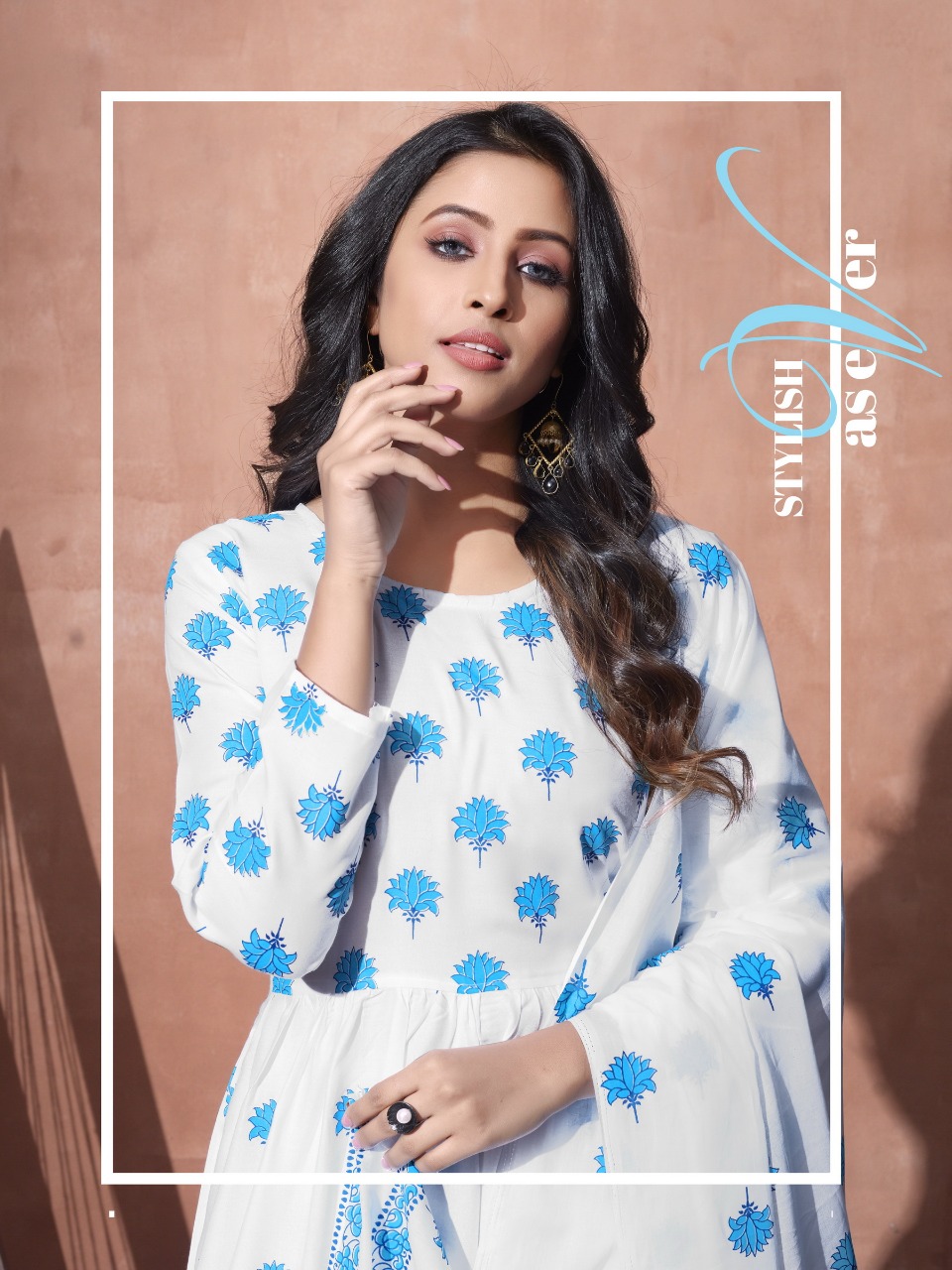 Blue Hills Presents Capture Heavy Rayon Top Bottom With Dupatta Readymade Collections