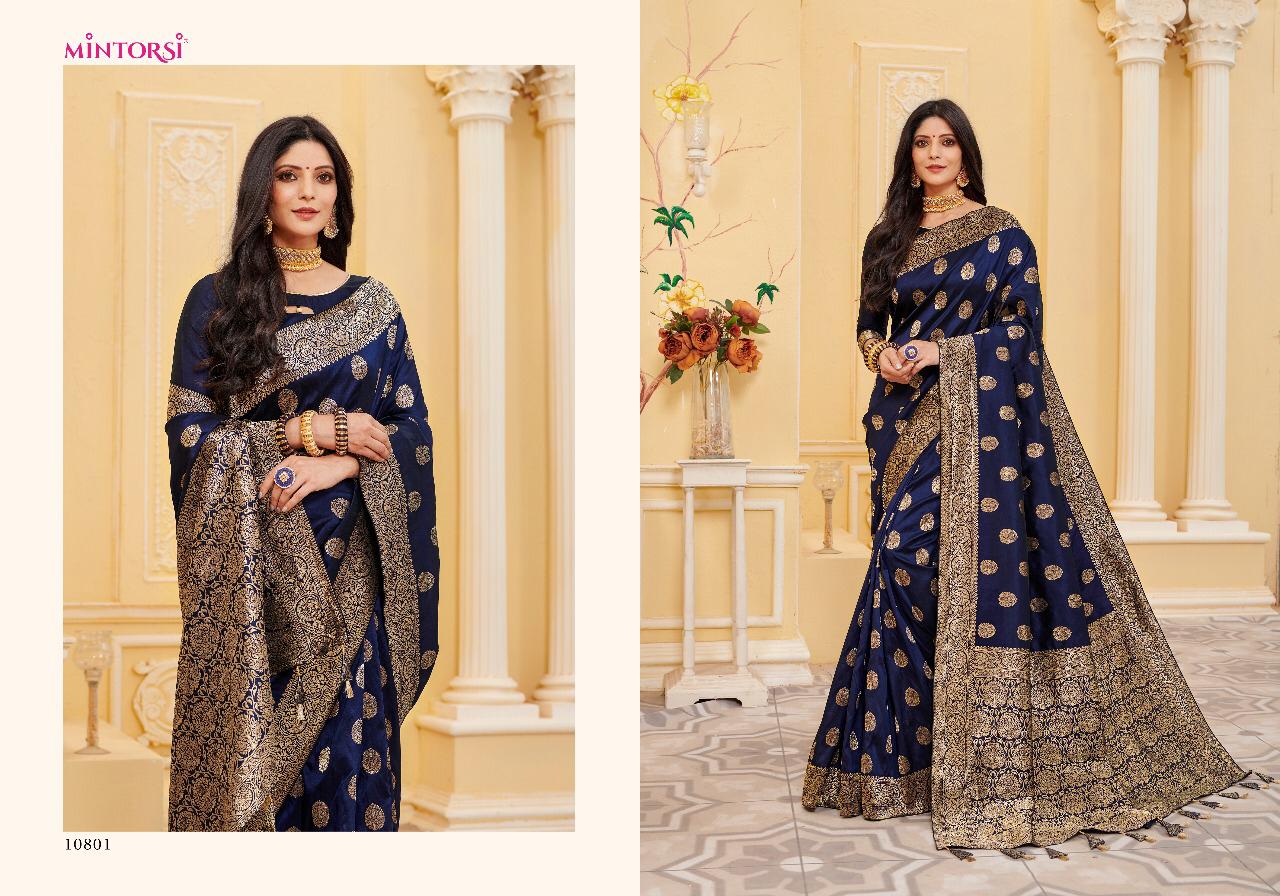 Mintorsi Presents Glamour Traditional Wear Banarasi Silk Sarees At Wholesale Rate