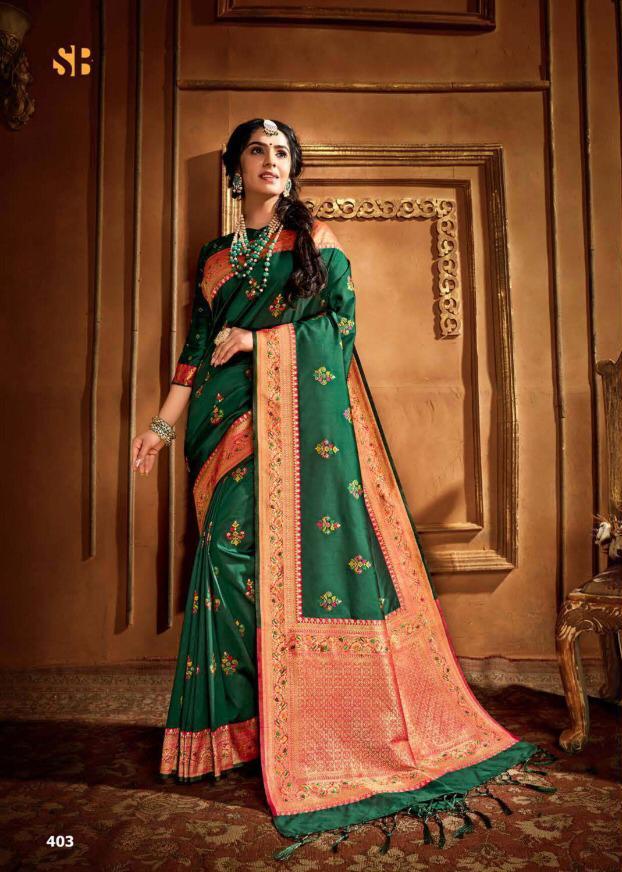 Shruti Launch Radha Rani 401 To 424 Series Banarasi Silk Designer Festival And Wedding Wear Heavy Look Sarees Catalog Wholesaler In Surat