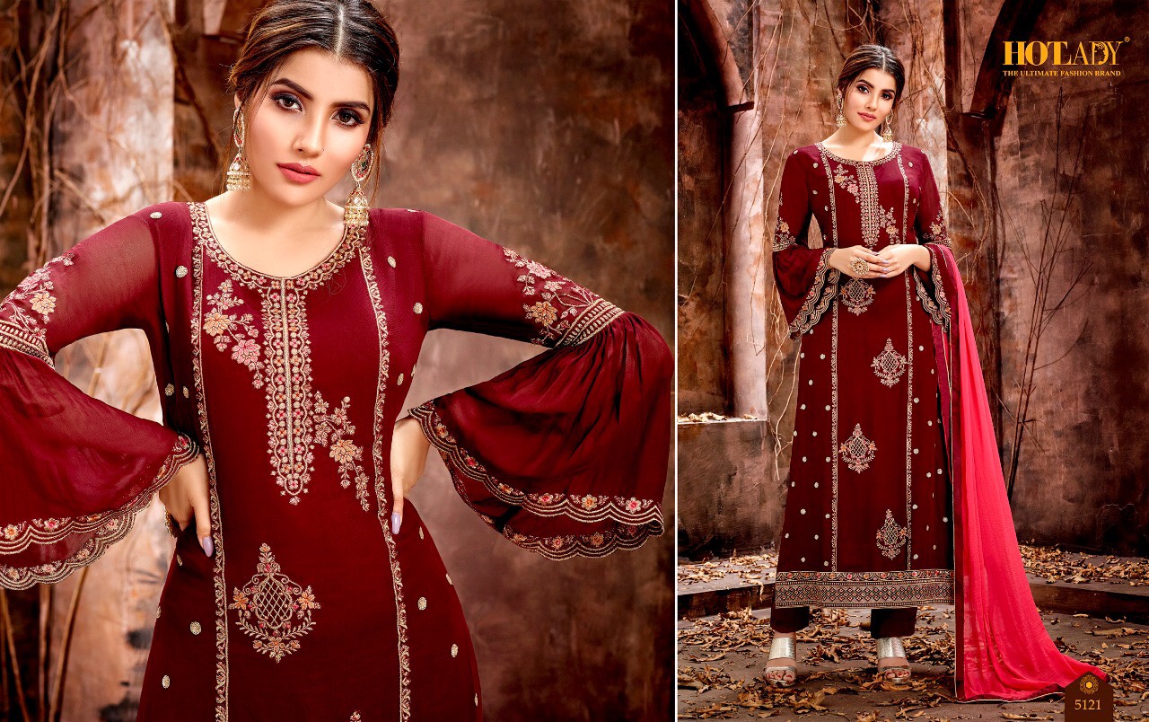 Hotlady Presents Mishty Designer Party Wear Straight Cut Salwar Suit Catalog Wholesaler