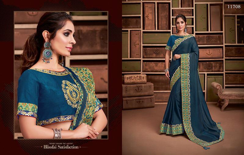 Mahotsav Norita-42100 Elaura Wholesale Fancy Indian Saree - textiledeal.in