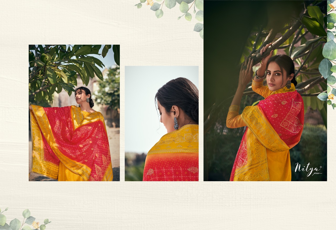 Lt Nitya Presents Saiyra Dola Jacquard With Cotton Silk Digital Printed Salwar Suit Wholesaler