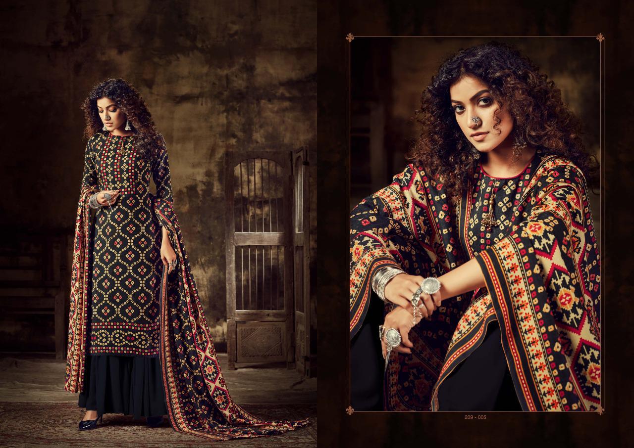 Sargam Print Launch Ajrakh Vol-2 Pashmina Designer Salwar Suit Wholesaler