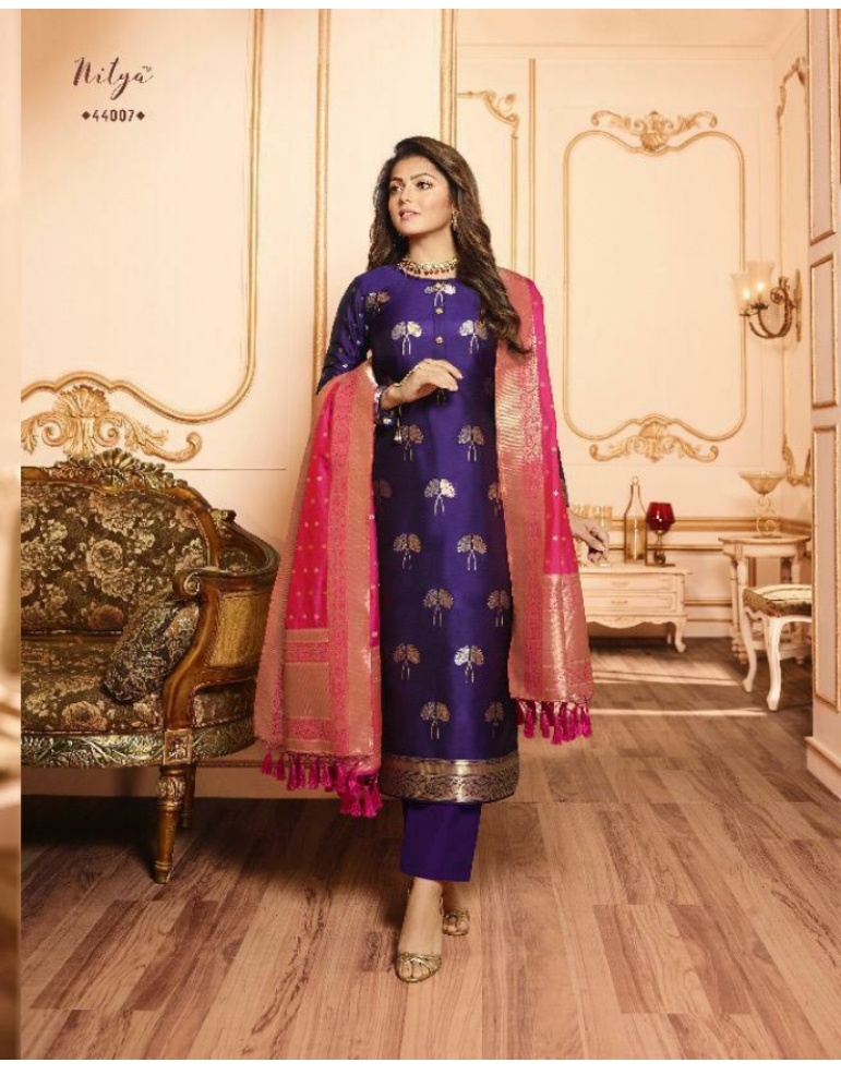 Lt Presents Nitya Vol-144 Exclusive Designer Party Wear Straight Salwar Suit Catalogue Wholesaler