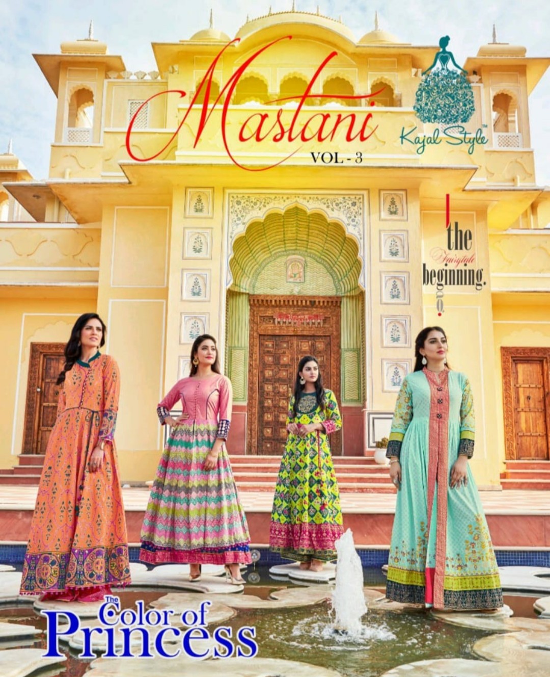 Kajal Style Presents Mastani Vol-3 Cotton With Ordinary Print Long Designer Kurtis Collection