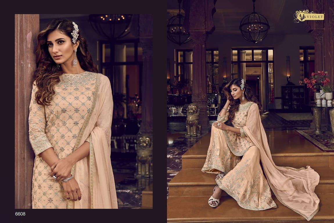 Swagat Launch Snow White 6601 To 6609 Series Butterfly Net Designer Wedding Wear Salwar Suits Catalog Wholesaler