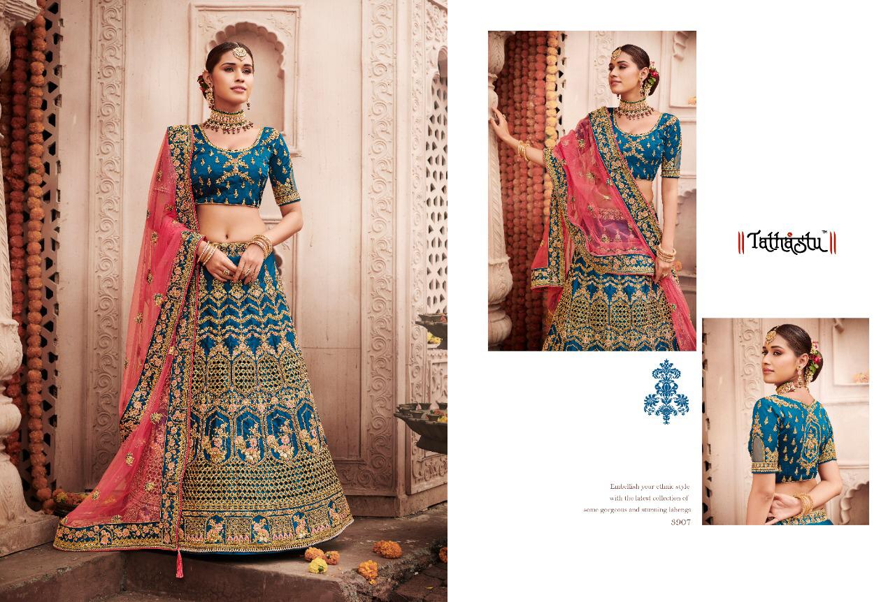 Tathastu Presents 3901 To 3911 Series Heavy Designer Wedding Wear Bridal Lehenga Choli Cataloge Wholesaler And Exporters In Surat