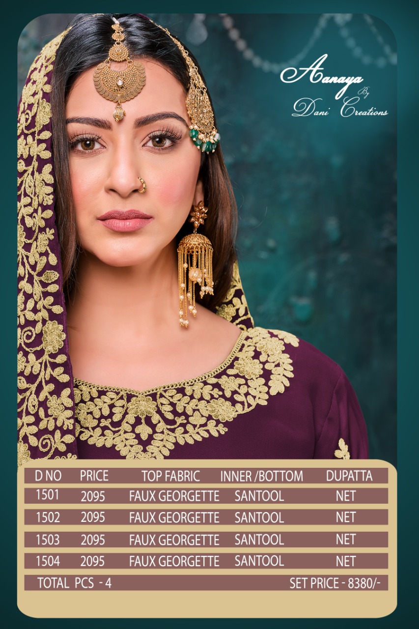 Twisha Presents Twisha Vol-115 Georgette Designer Embroidery Work Pakistani Salwar Suit Wholesaler