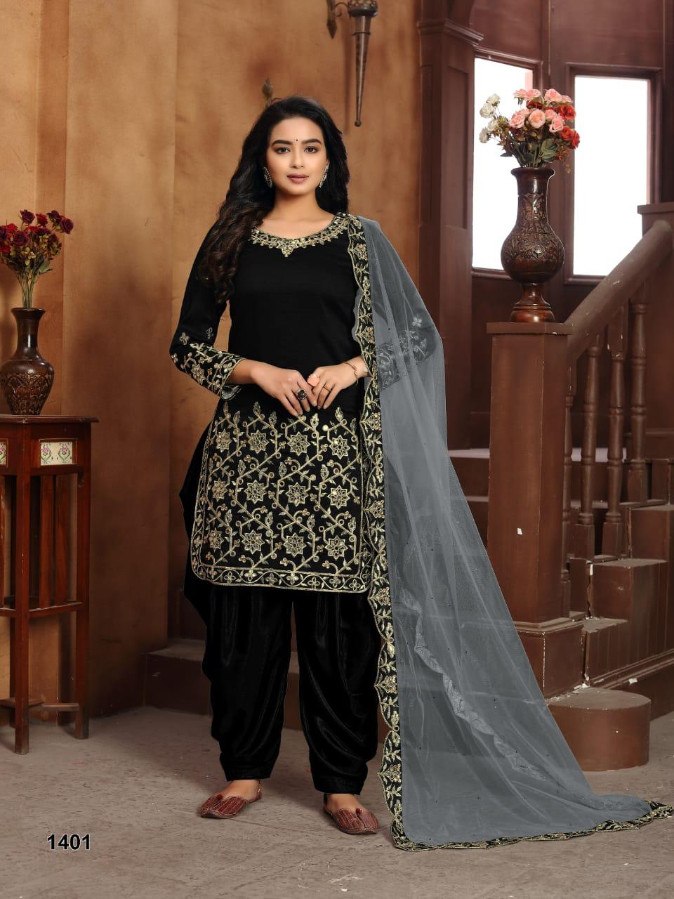 Twisha Presents Aanaya Vol-114 Art Silk Patiyala Salwar Suit Wholesaler