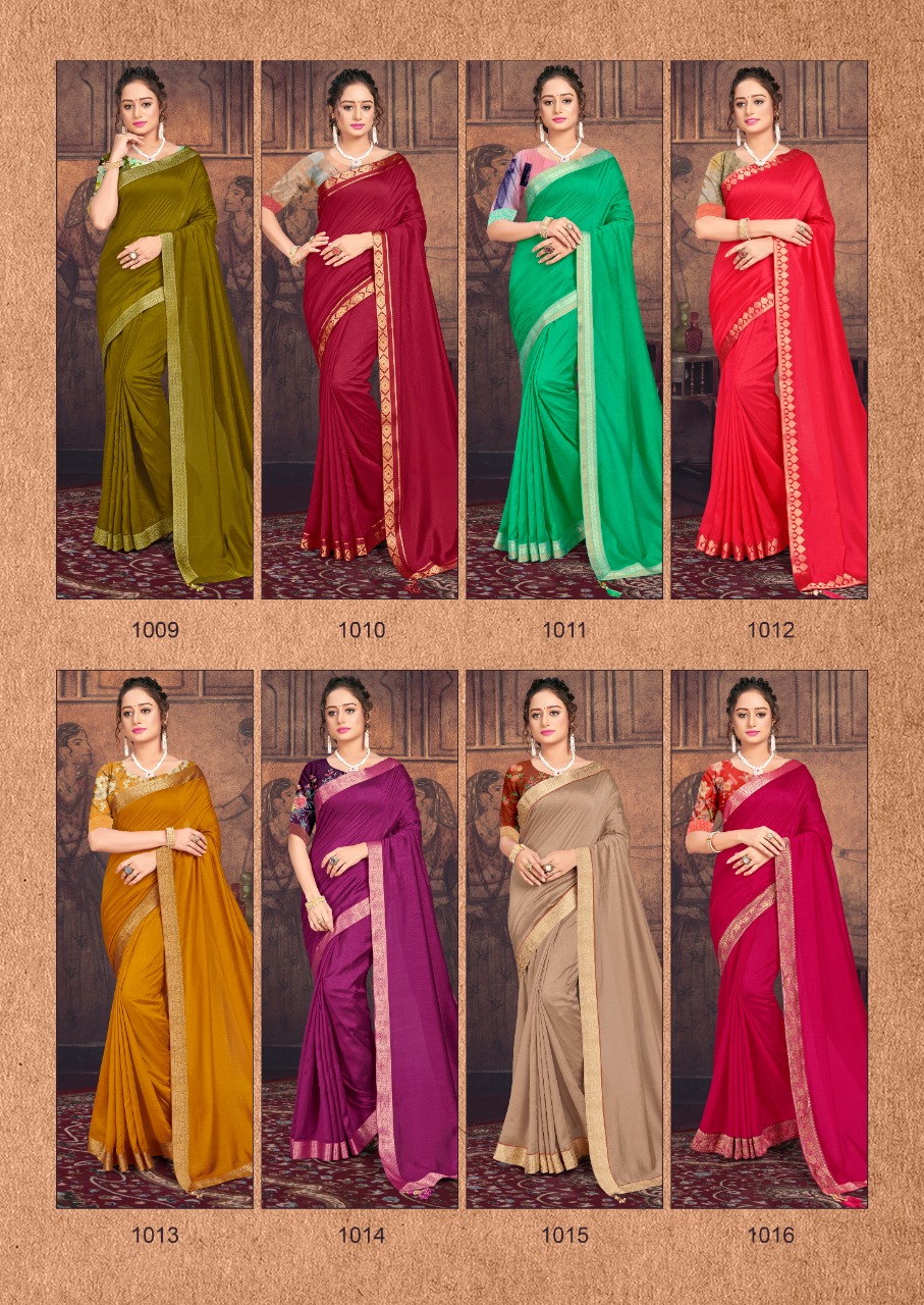 Vallabhi Presents Siyona Vichitra Fancy Daily Wear Sarees With Double Blouse