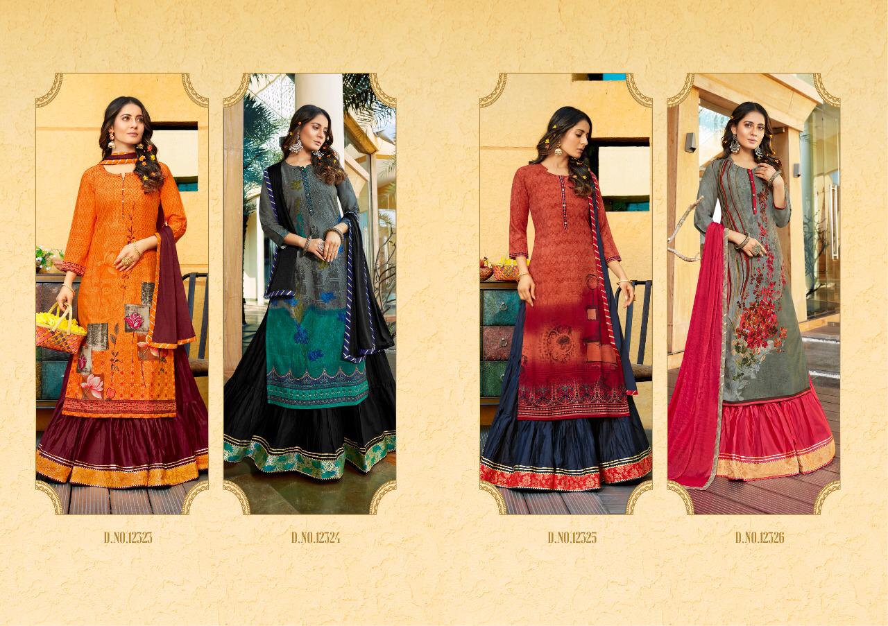 Venue Vol-2 By Kalaroop Pure Digital Rayon Print Lehenga Style Salwar Suit Wholesaler