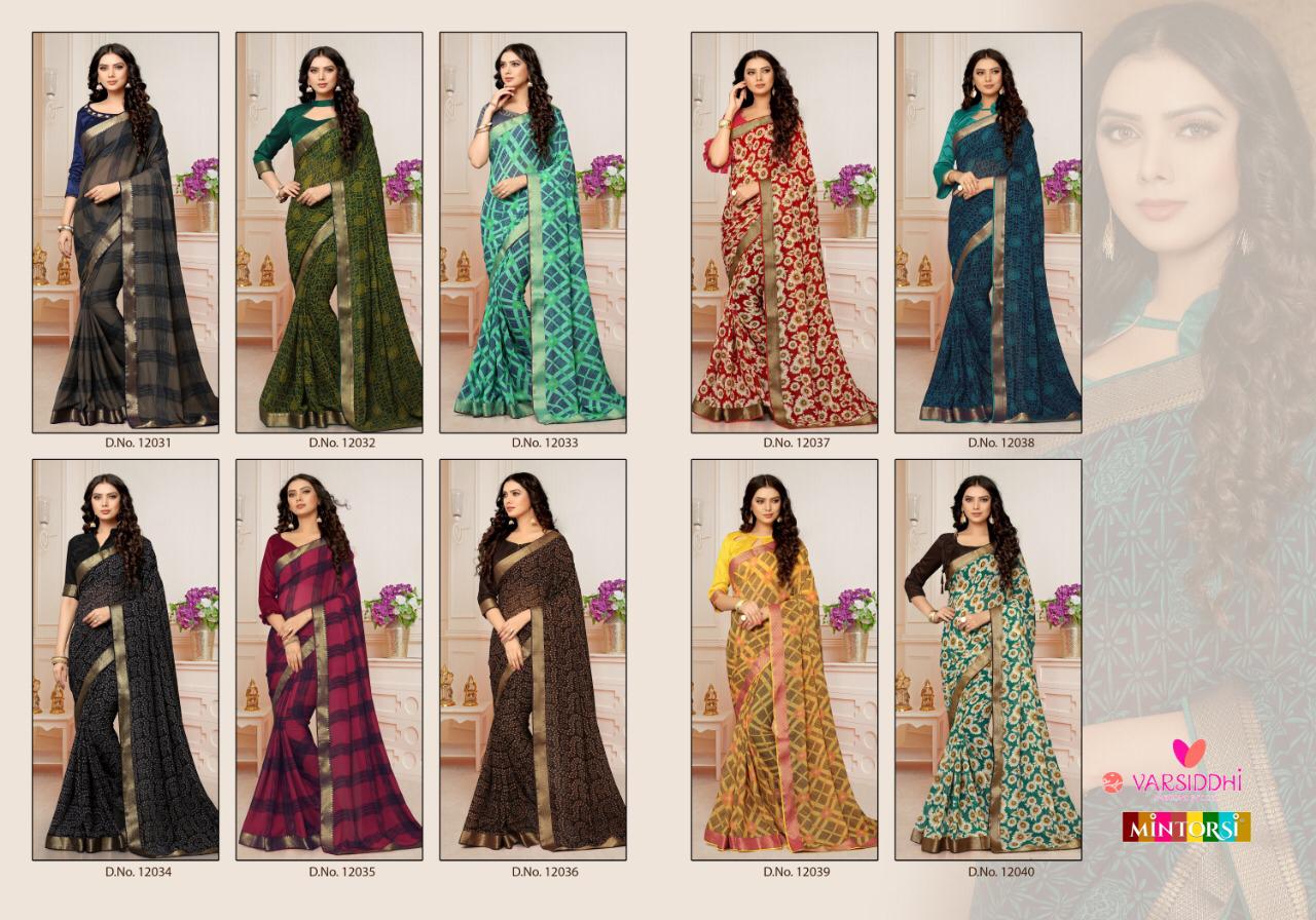 Mintorsi Present Satkar 12031 To 12040 Beautiful Printed Sarees