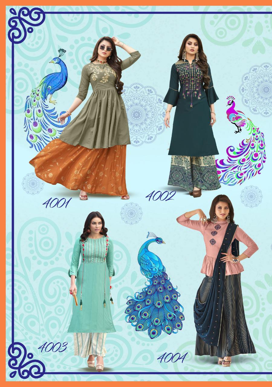 Kajal Style Presents Fashion Lakme Vol-4 Heavy Rayon Exclusive Collection Of Designer Partywear Kurtis Catalogues Wholesaler