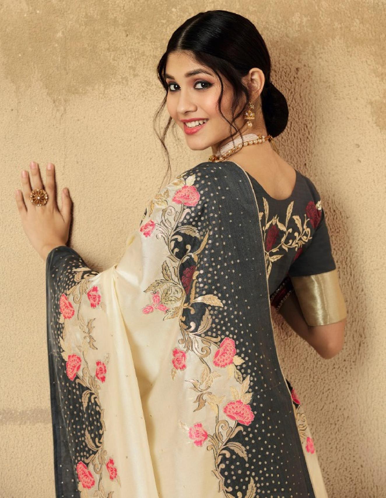 Kessi Sarees Presents Yashasvi Designer Party Wear Fancy Silk Jacquard Sarees Catalog Wholesaler