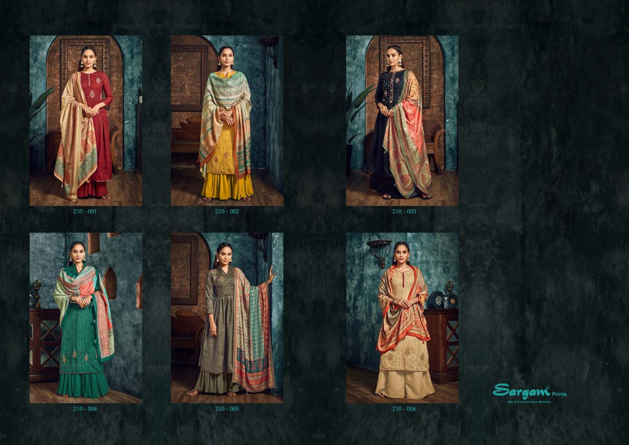 Sargam Print Presents Yasmin Vol-2 Pure Pashmina Designer Work Plazzo Salwar Suit Wholesaler