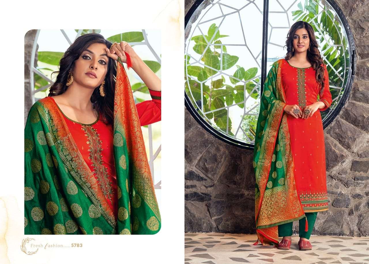 Kessi Presents Asopalav Vol-18 Jam Silk With Embroidery Work Salwar Suit Wholesaler