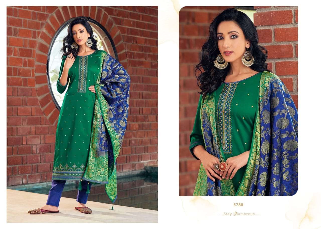 Kessi Presents Asopalav Vol-18 Jam Silk With Embroidery Work Salwar Suit Wholesaler