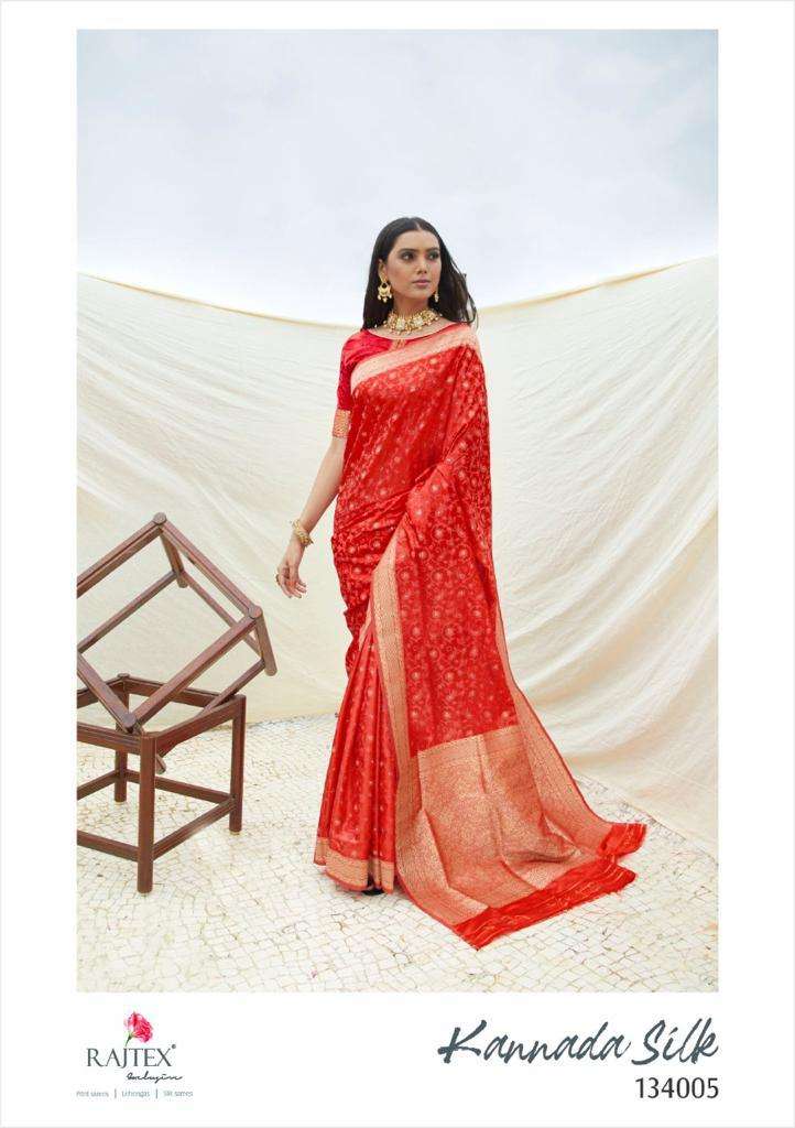 Rajtex Presents Kannada Silk Party Wear Silk Sarees Cataloge Wholesaler