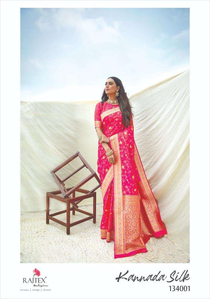 Rajtex Presents Kannada Silk Party Wear Silk Sarees Cataloge Wholesaler