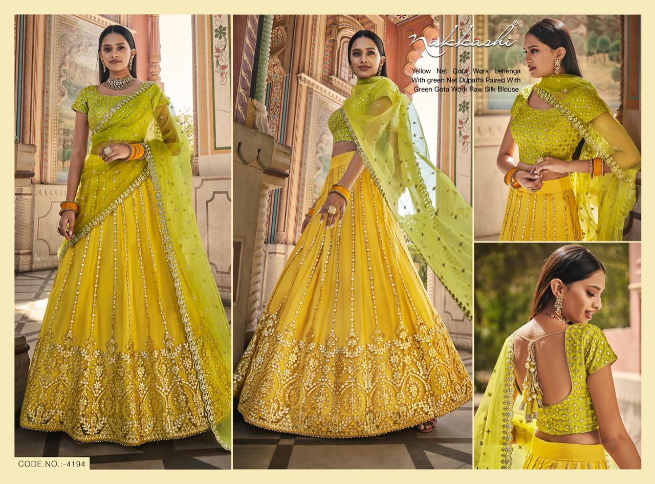 Surat Textile Hub nakkashi presents inaayat 5164 to 5169 series exclusive  designer b… | Designer bridal lehenga choli, Designer bridal lehenga,  Bridal lehenga choli