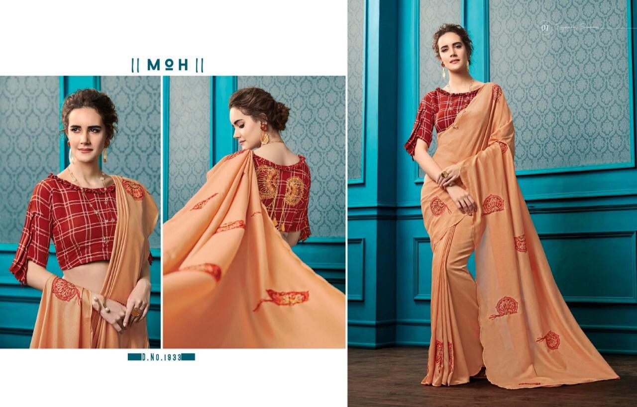 Kessi Sarees Presents Kailee 1931 To 1938 Chinese Georgette And Thread Work Fancy Sarees Catalog Wholesaler