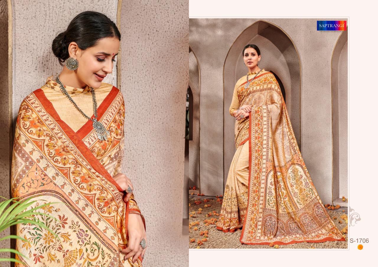 Saptrangi Presents Style Sutra-2 Pure Banarasi Silk Digital Printed Signature Saree Collection At Wholesale