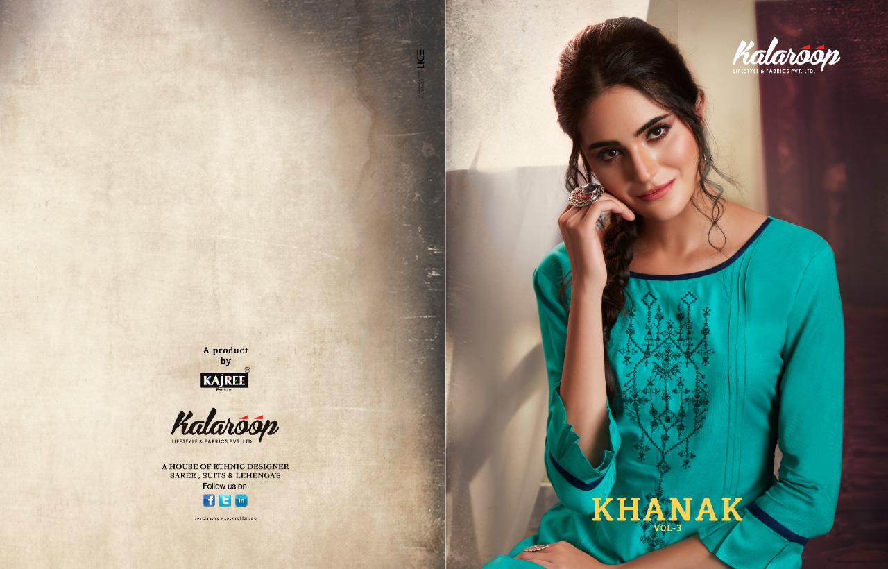 Kajree Presents Khanak Vol-3 Rayon Embroidery Work Top With Stylish Sharara Collection At Wholesale