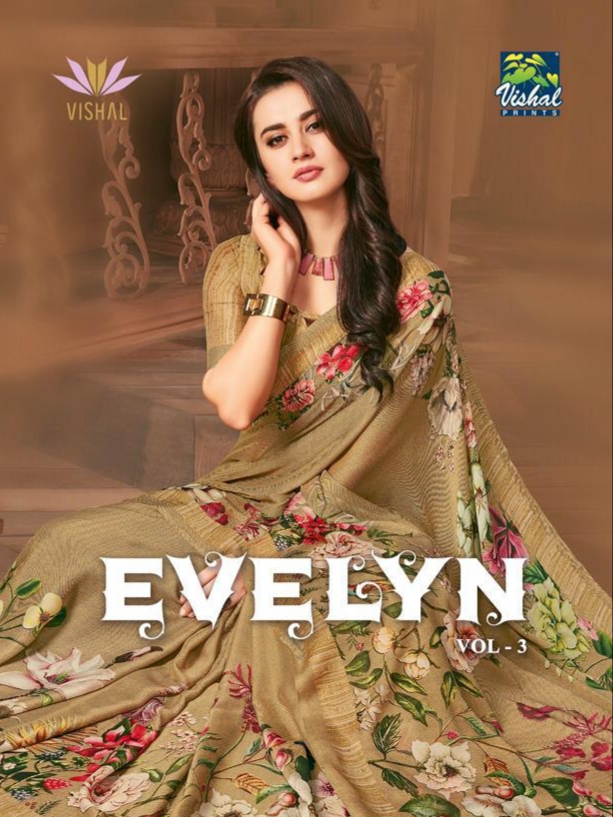 Vishal Sarees Presents Evelyn Vol 3 Festive Wear Digital Printed Sarees Collection