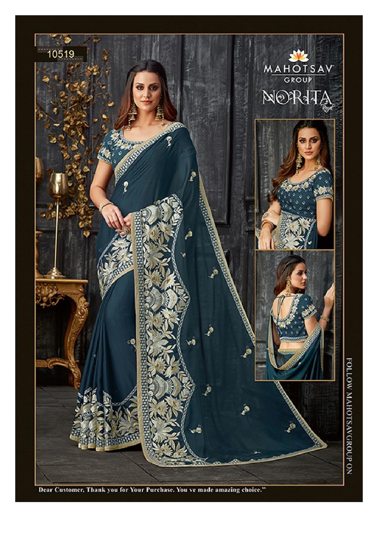 Mahotsav Presents Norita Royal Issue-31 Alankrita Premium Designer Party Wear Silk Sarees Catalog Wholesaler