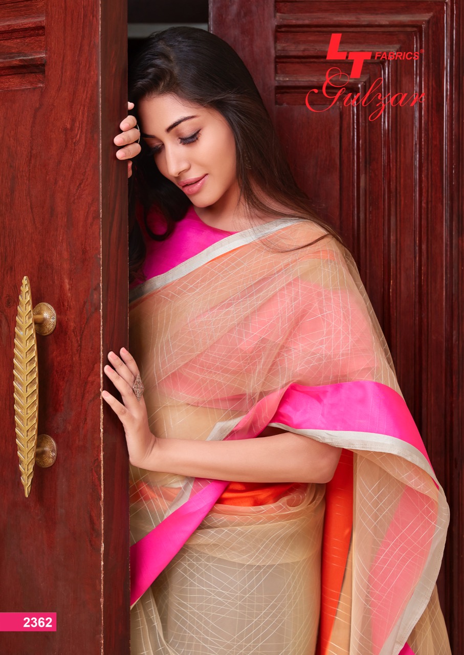 Lt Sarees Presents Gulzar Soft Tissue Daily Wear Sarees Catalog Wholesaler