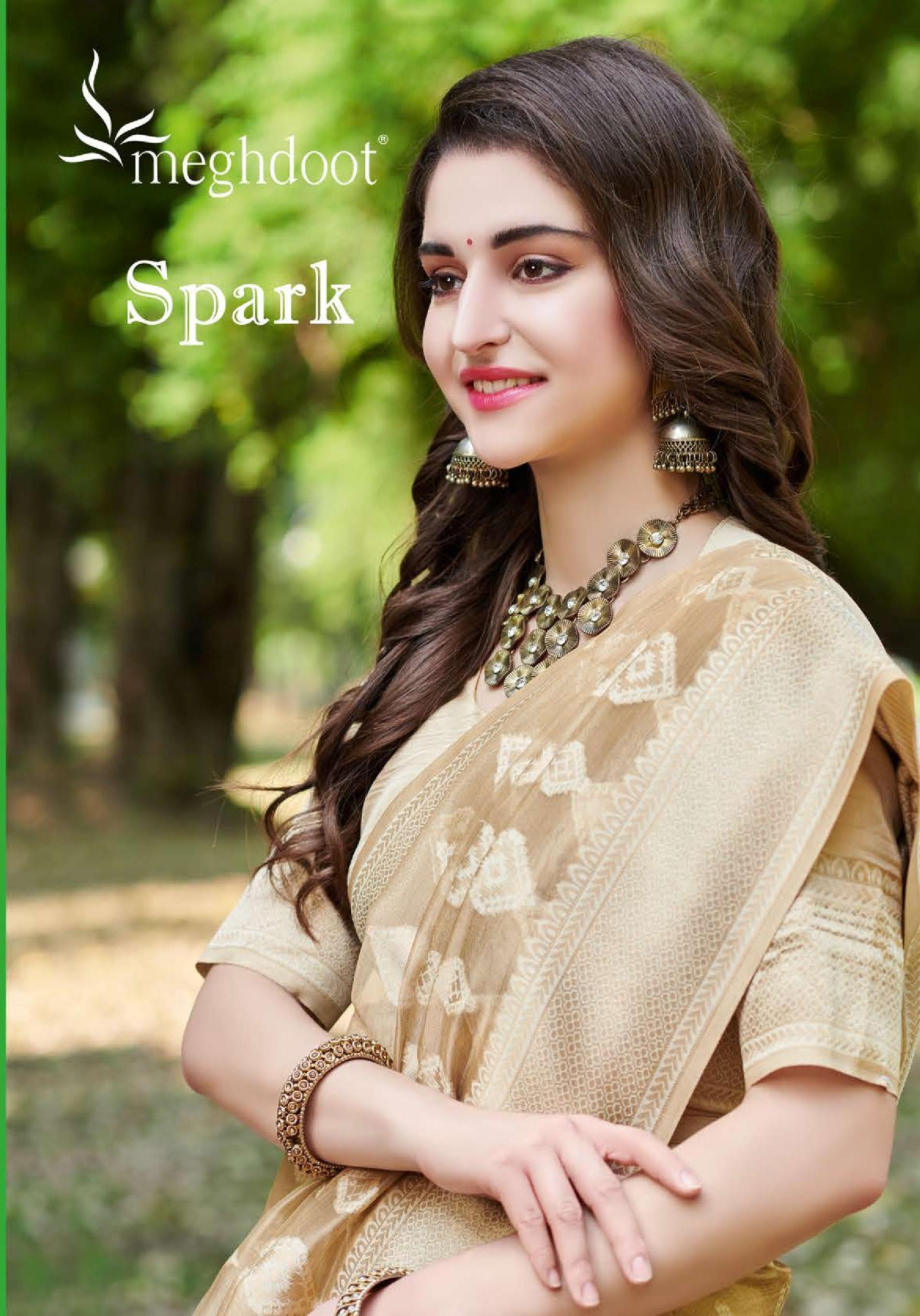 Meghdoot Presents Spark 2211 To 2896 South Indian Style Silk Sarees Catalog Wholesaler And Exporters