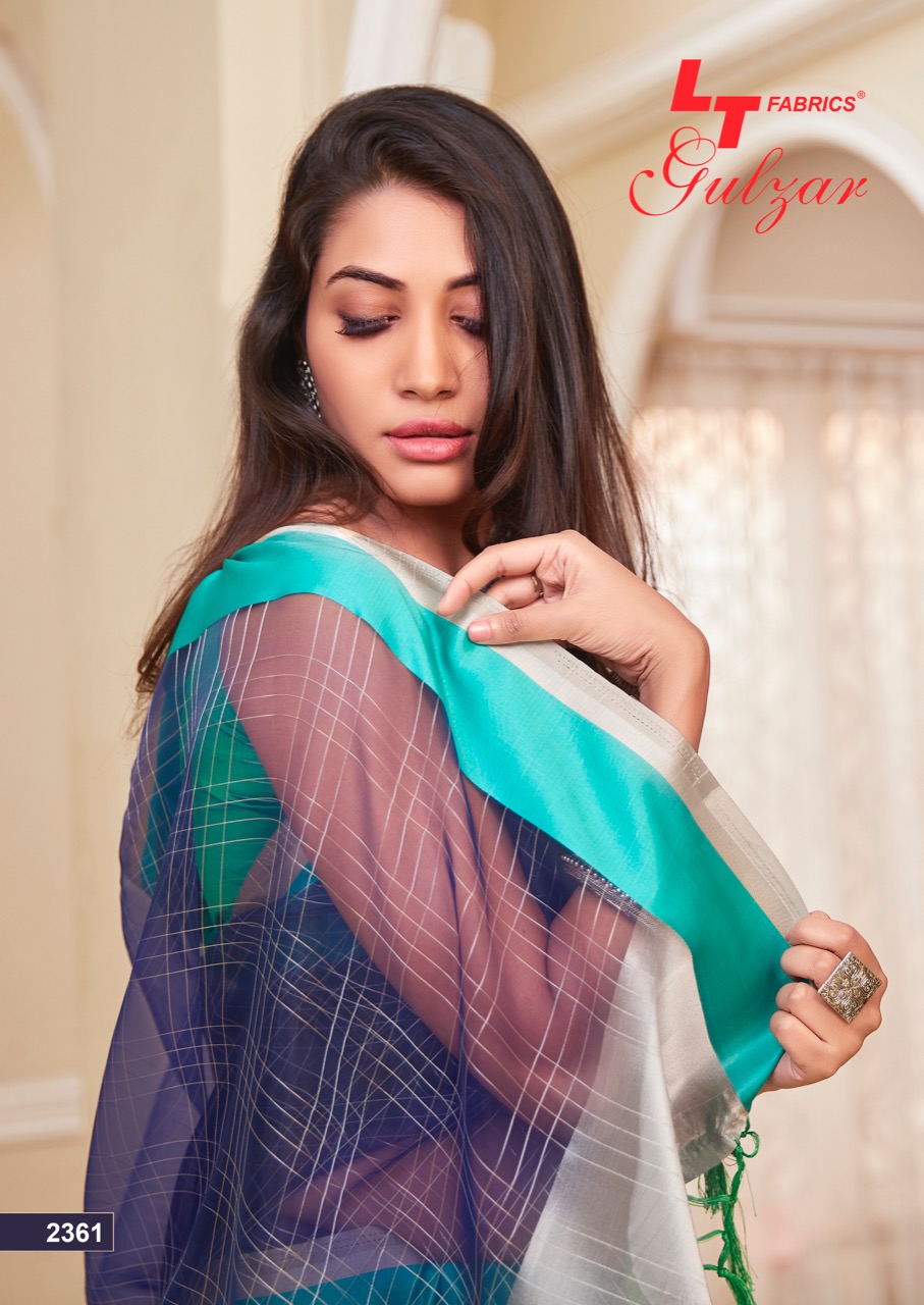 Lt Sarees Presents Gulzar Soft Tissue Daily Wear Sarees Catalog Wholesaler