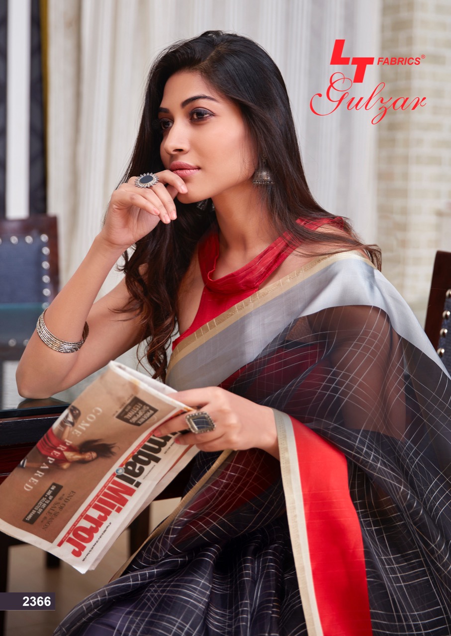 Lt Sarees Presents Gulzar Soft Tissue Daily Wear Sarees Catalog Wholesaler