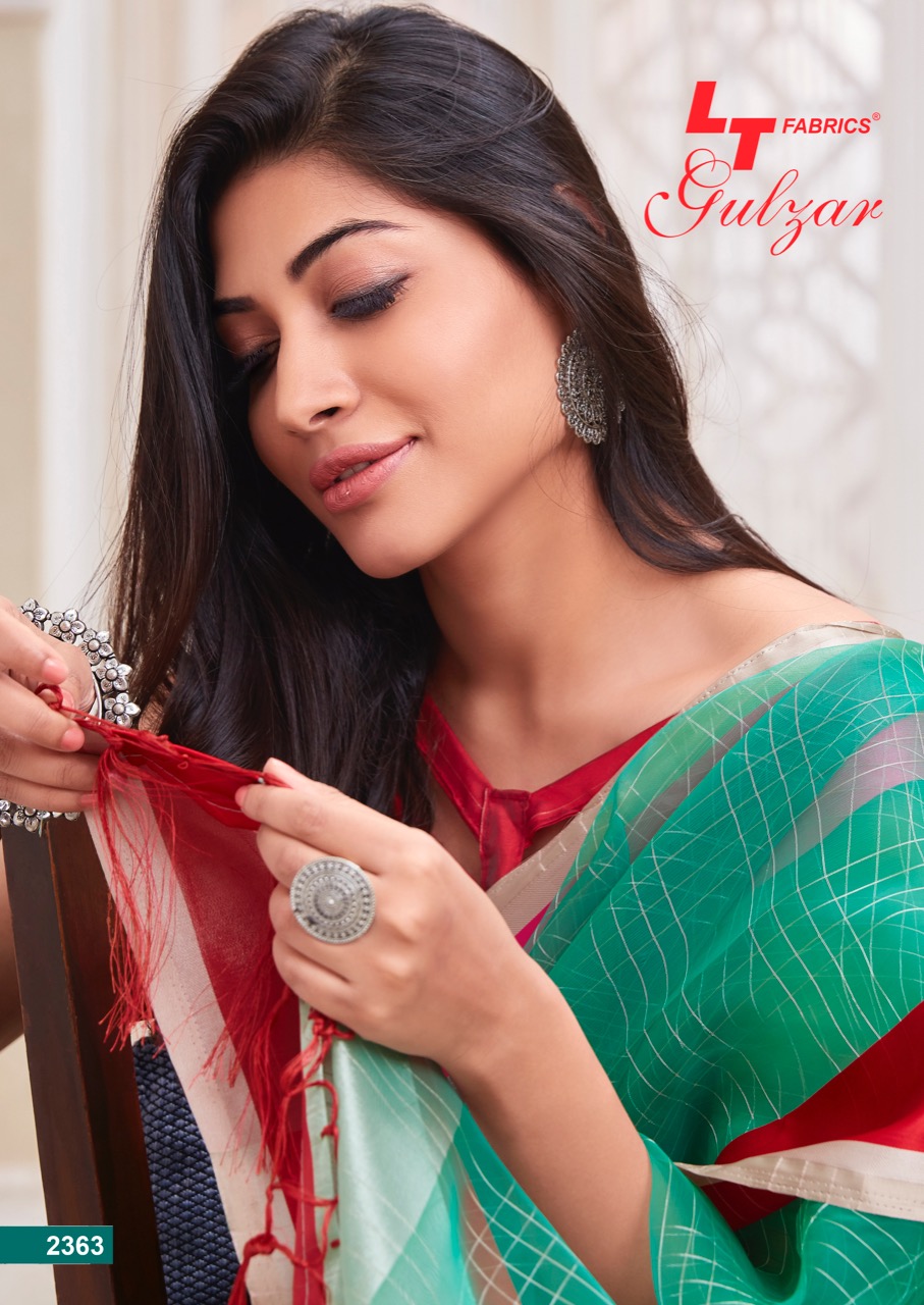 Lt Sarees Presents Gulzar Soft Tissue Daily Wear Sarees Catalog Wholesaler