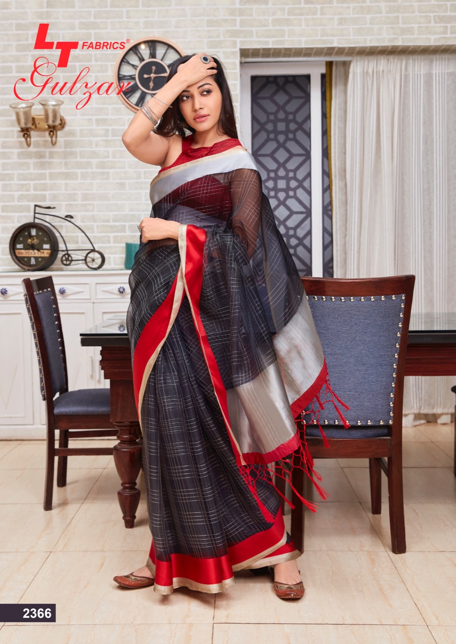 Lt Sarees Presents Gulzar Soft Tissue Daily Wear Sarees Catalog Wholesaler