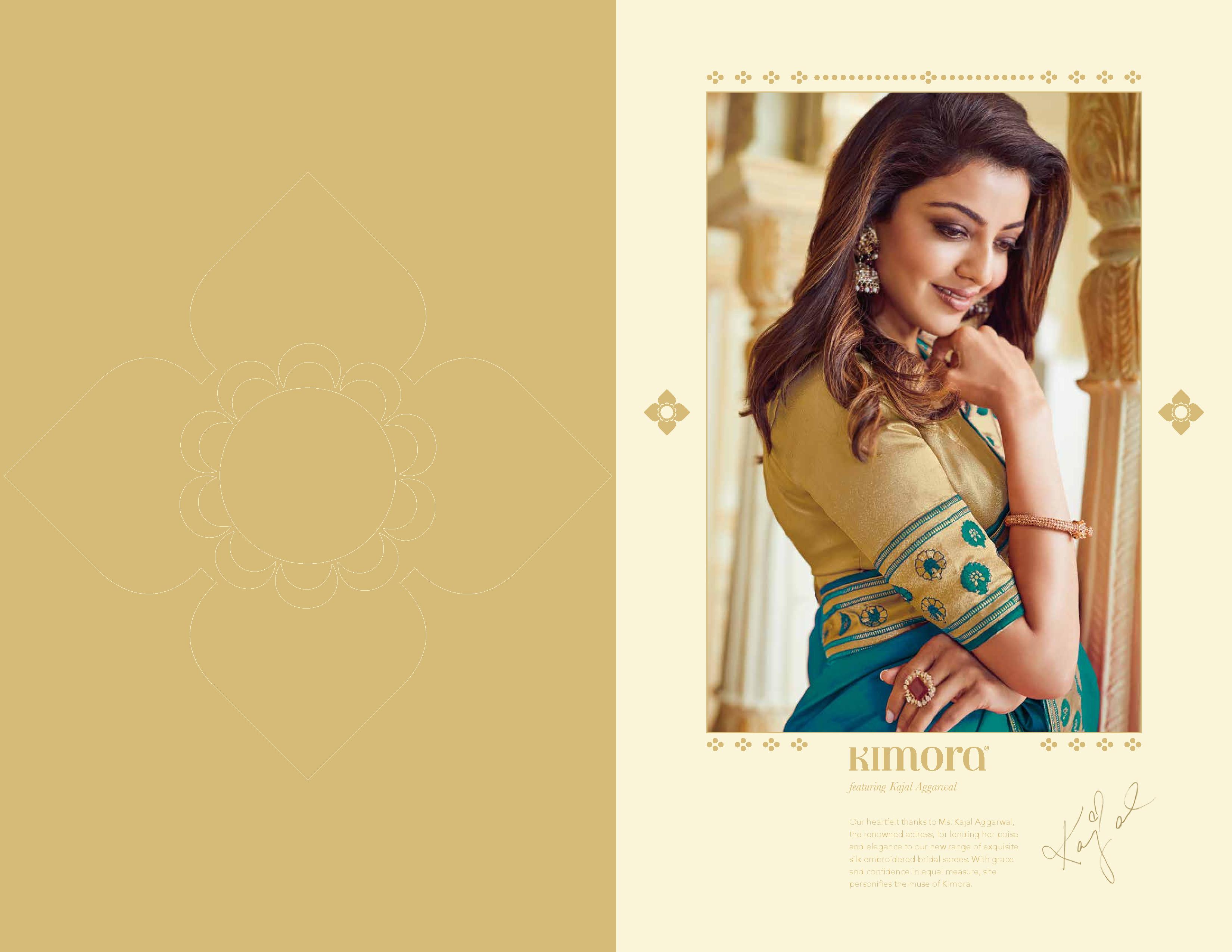 Kimora Presents Kajal-3 Colors Exclusive Designer Party Wear Silk Sarees Catalog Wholesaler