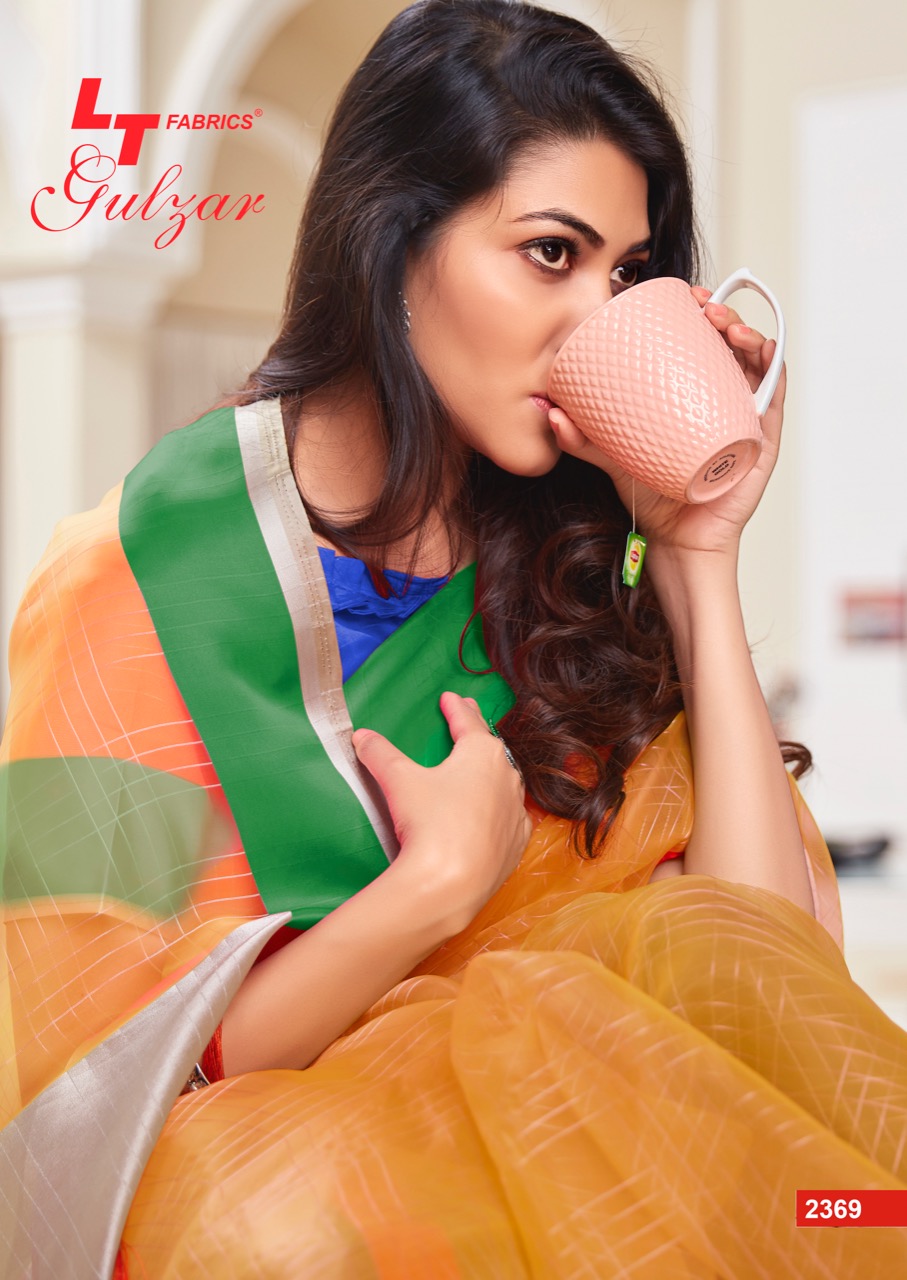 Lt Sarees Presents Gulzar Soft Tissue Daily Wear Sarees Catalog Wholesaler