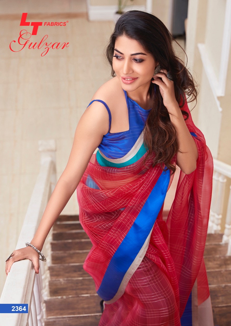 Lt Sarees Presents Gulzar Soft Tissue Daily Wear Sarees Catalog Wholesaler