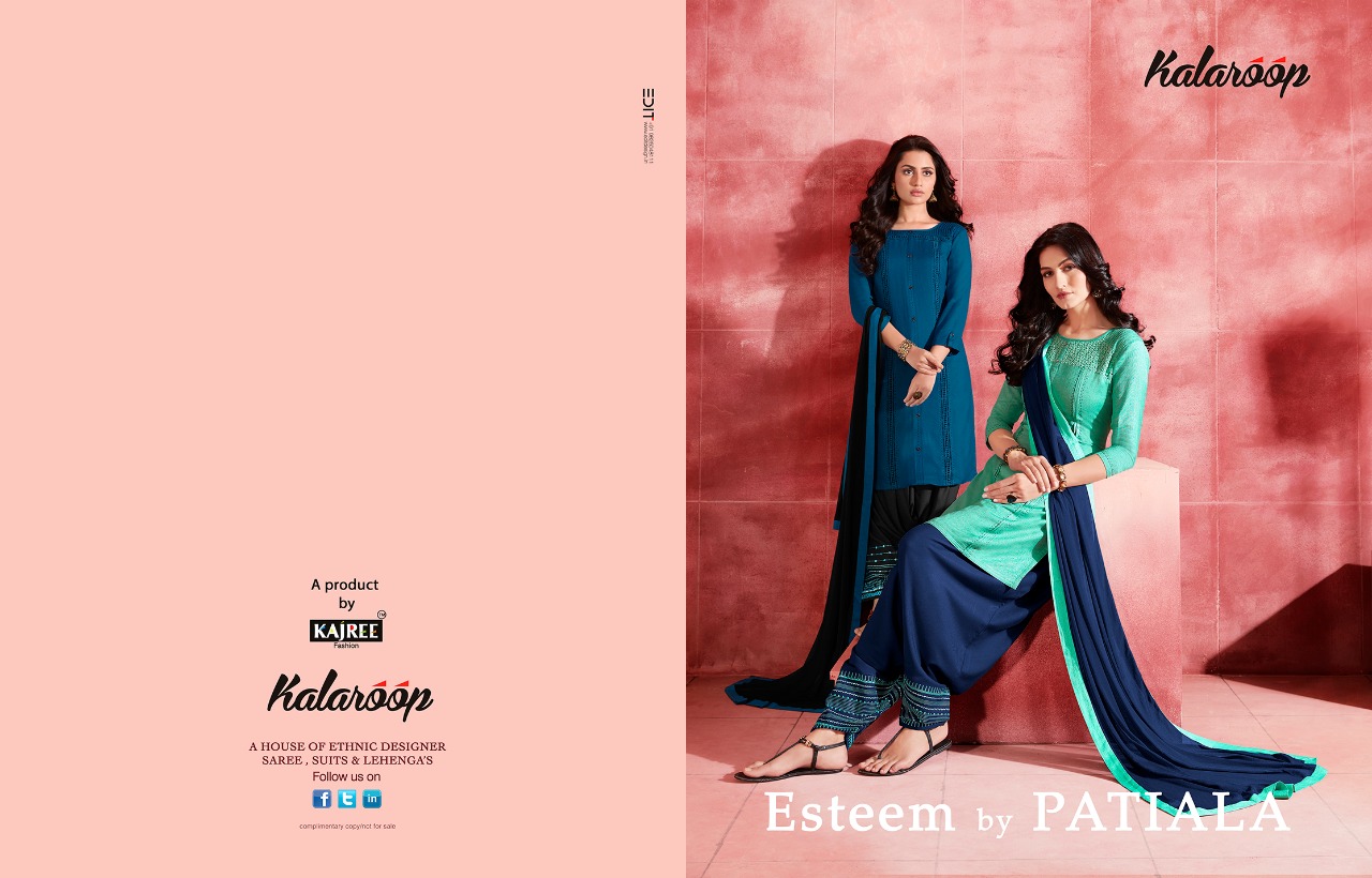 Kajree Presents Esteem By Patiala Beautiful Designer Party Wear Patiala Salwar Suit Catalog Wholesaler