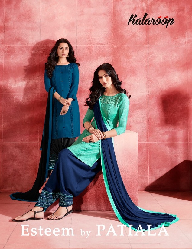Kajree Presents Esteem By Patiala Beautiful Designer Party Wear Patiala Salwar Suit Catalog Wholesaler