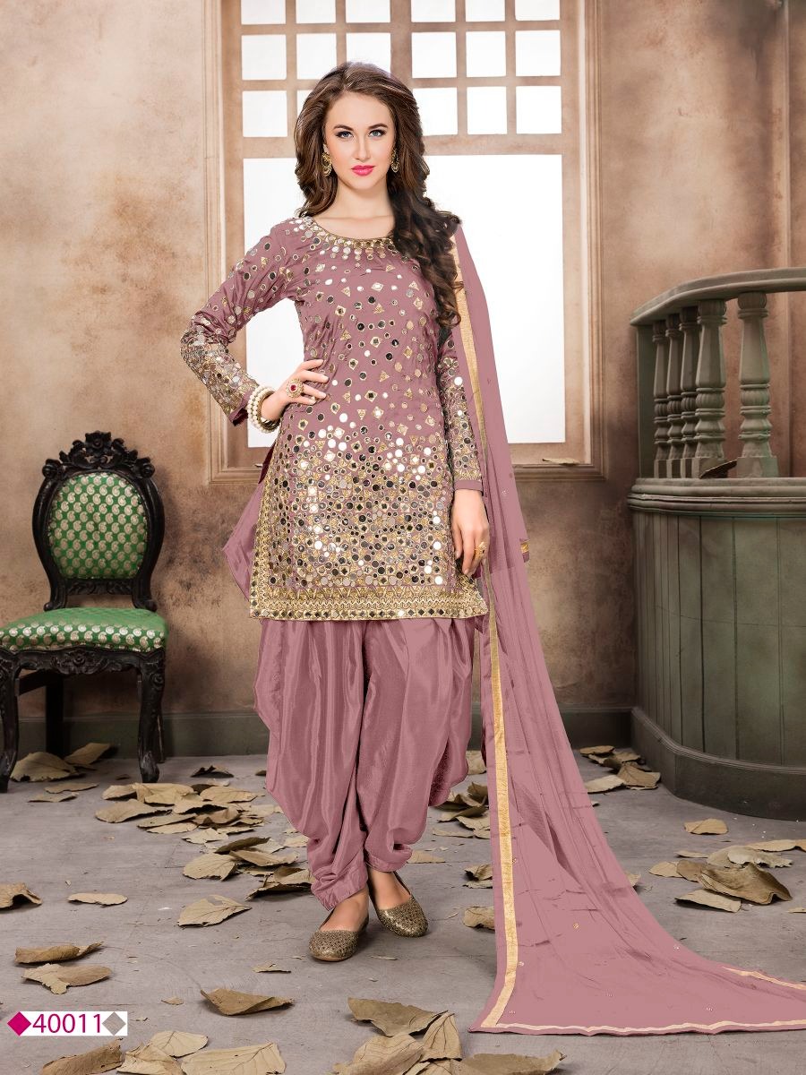 Twisha Presents Aanaya 40000 Series Beautiful Real Mirror Work Patiala Salwar Suit Catalog Wholesaler And Exporters