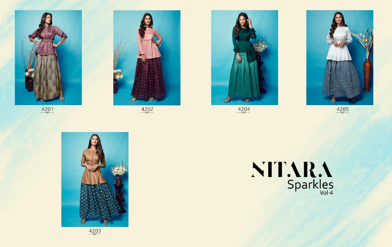 Nitara Presents Sparkles Vol-4 Designer Readymade Crop Top Collection At Wholesale