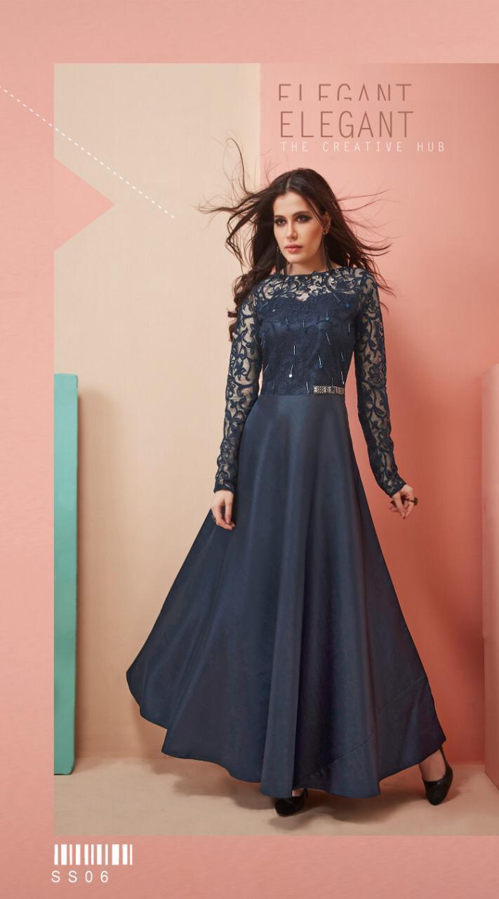 Stf Kurtis Show Stopper Beautiful Designer Party Wear Gown Collection