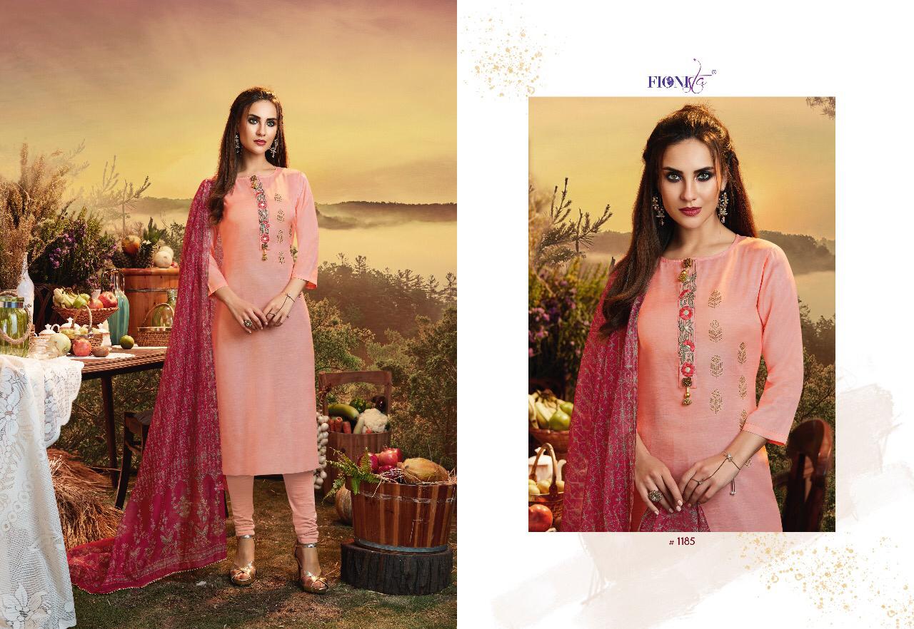 Fionista Presents Mosam Beautiful Designer Kurtis With Dupattas Collection At Wholesale Rate In Surat