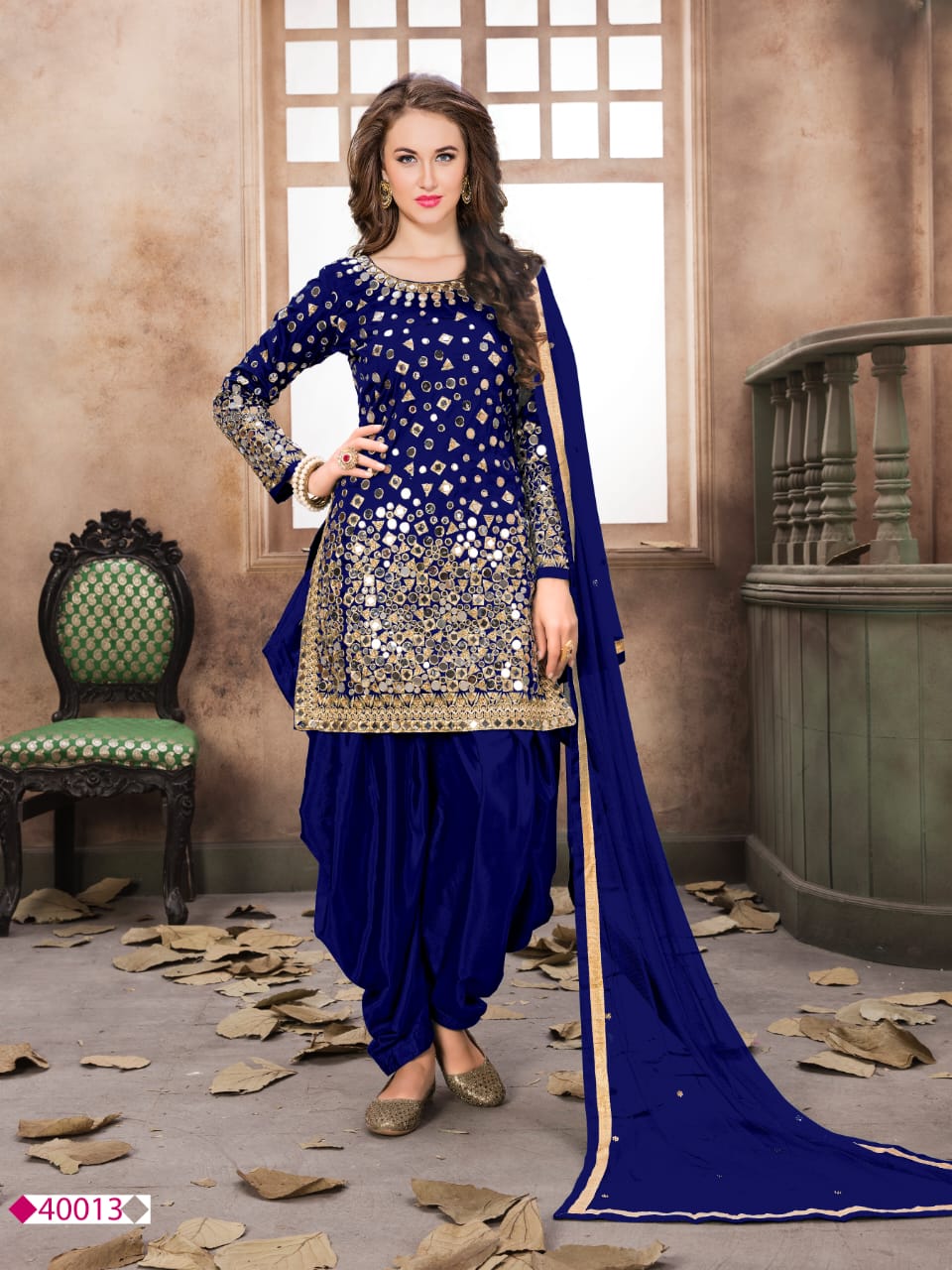 Twisha Presents Aanaya 40000 Series Beautiful Real Mirror Work Patiala Salwar Suit Catalog Wholesaler And Exporters