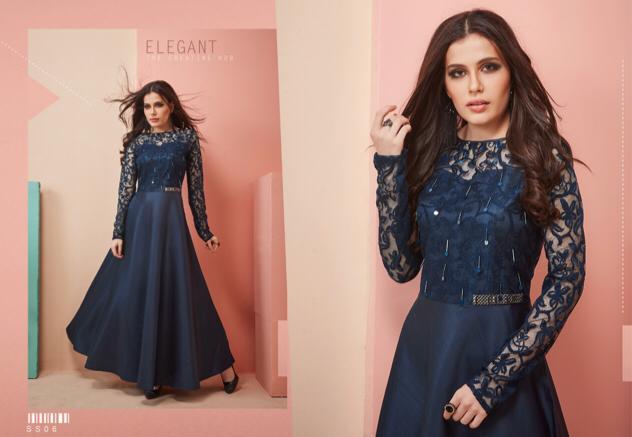 Stf Kurtis Show Stopper Beautiful Designer Party Wear Gown Collection